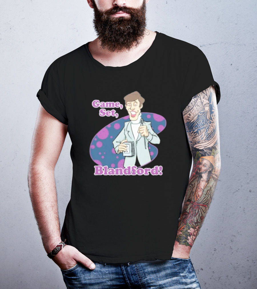 Game Set Blandford Comedy Microphone T-Shirt