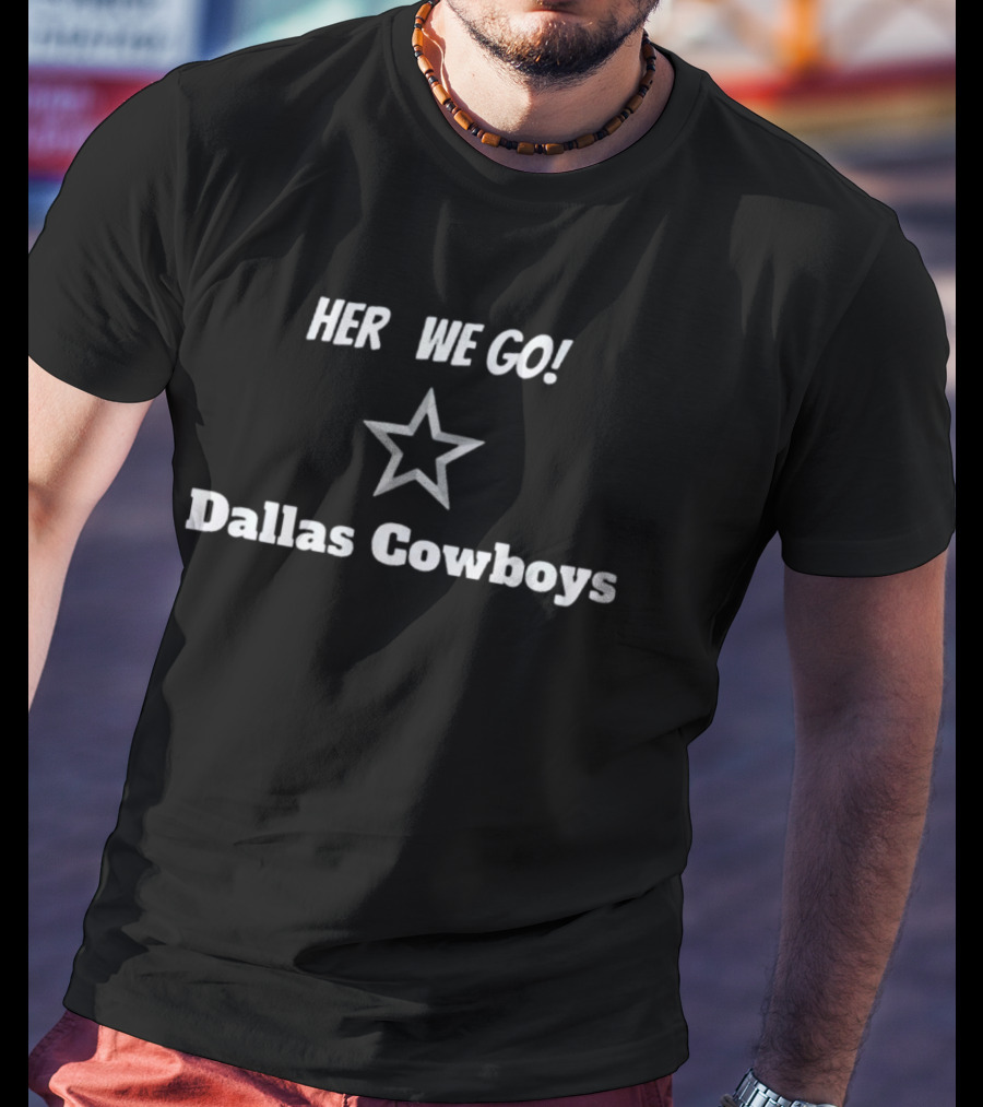Here We Go Dallas Cowboys Star Christmas Sweater Dak Prescott T-Shirt