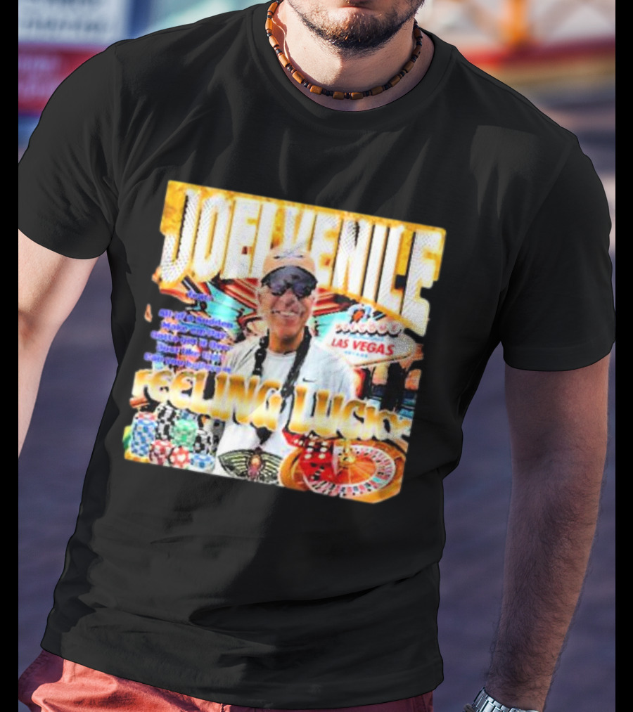 JOELVENILE FEELING LUCKY LAS VEGAS CASINO ROULETTE T-Shirt
