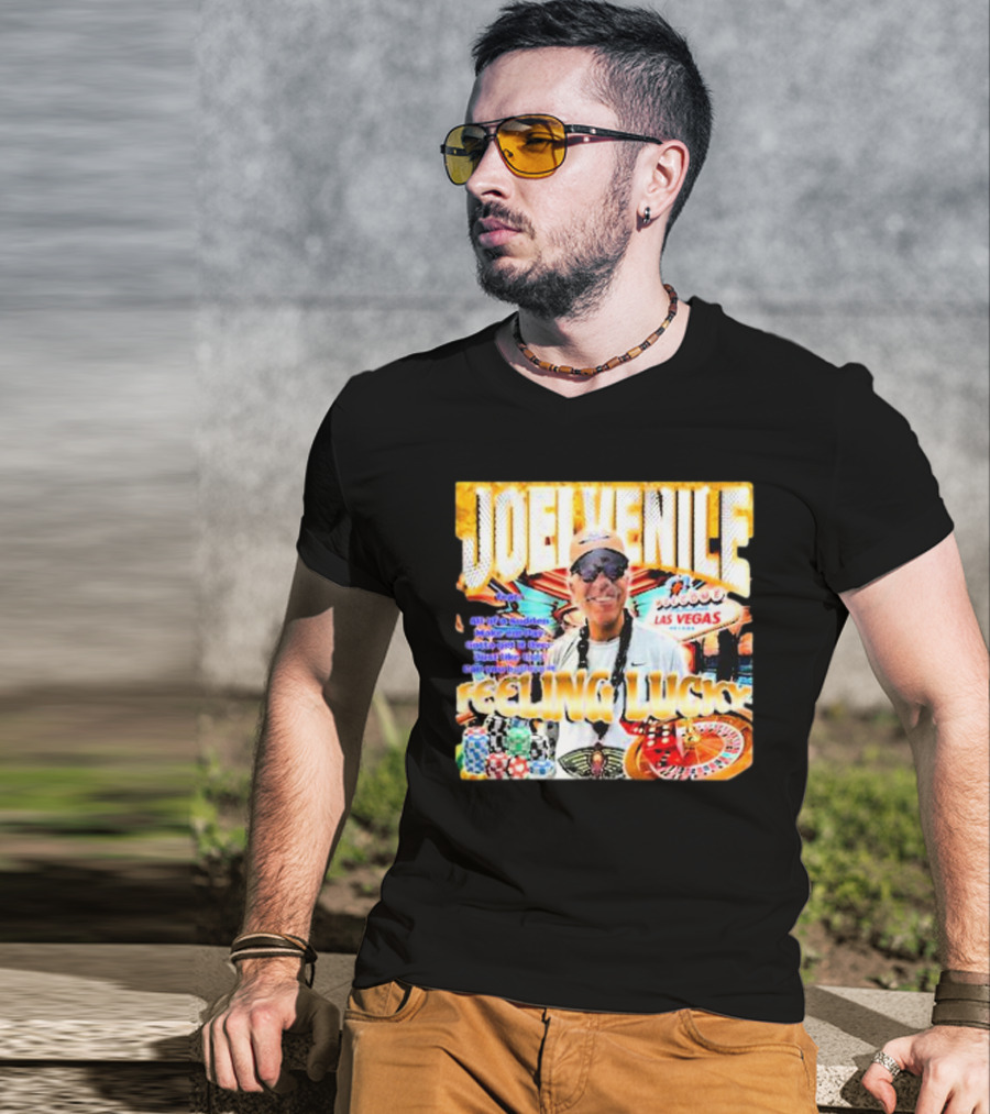 JOELVENILE FEELING LUCKY LAS VEGAS CASINO ROULETTE T-Shirt