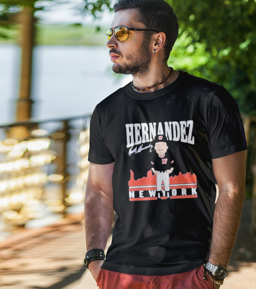 Hernandez Keith Hernandez Toon Signature New York T-Shirt