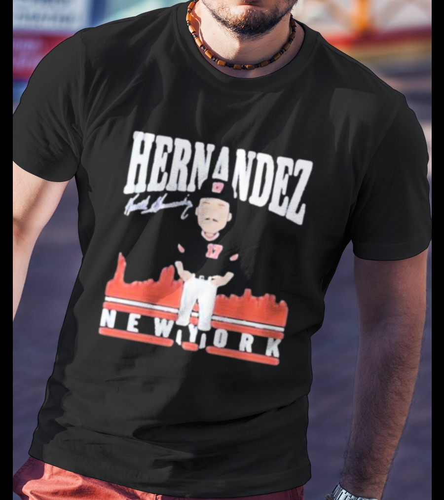 Hernandez Keith Hernandez Toon Signature New York T-Shirt