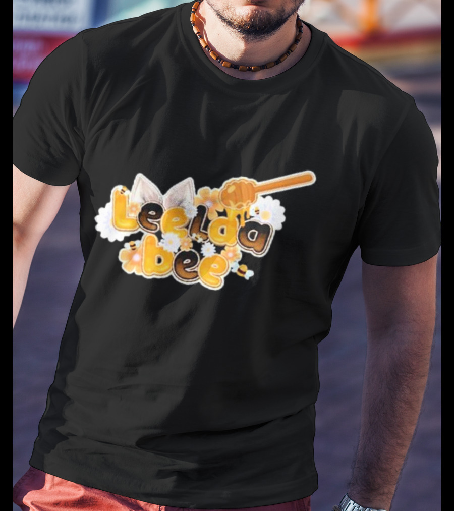 Leelaabee Honey Drizzle With Ears And Flowers T-Shirt