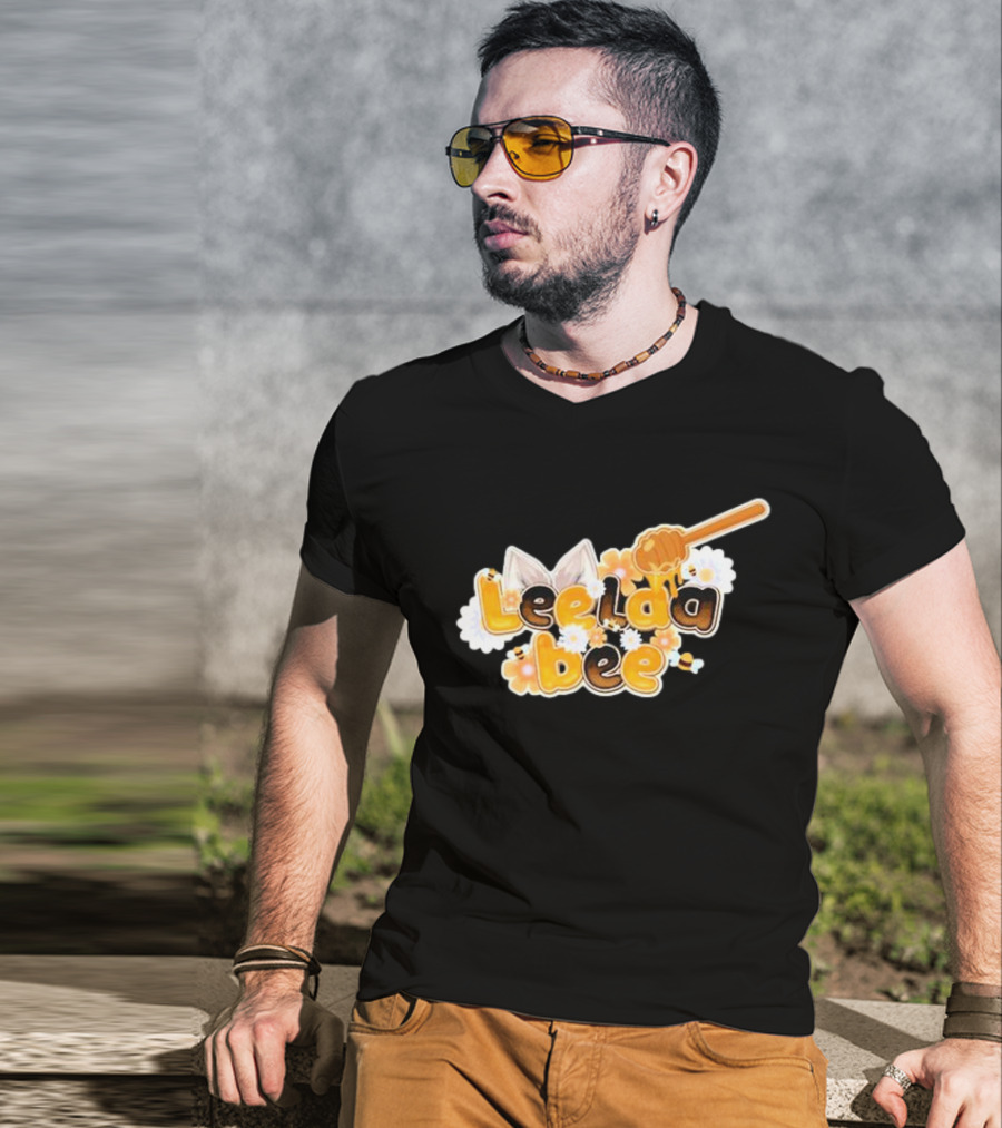 Leelaabee Honey Drizzle With Ears And Flowers T-Shirt