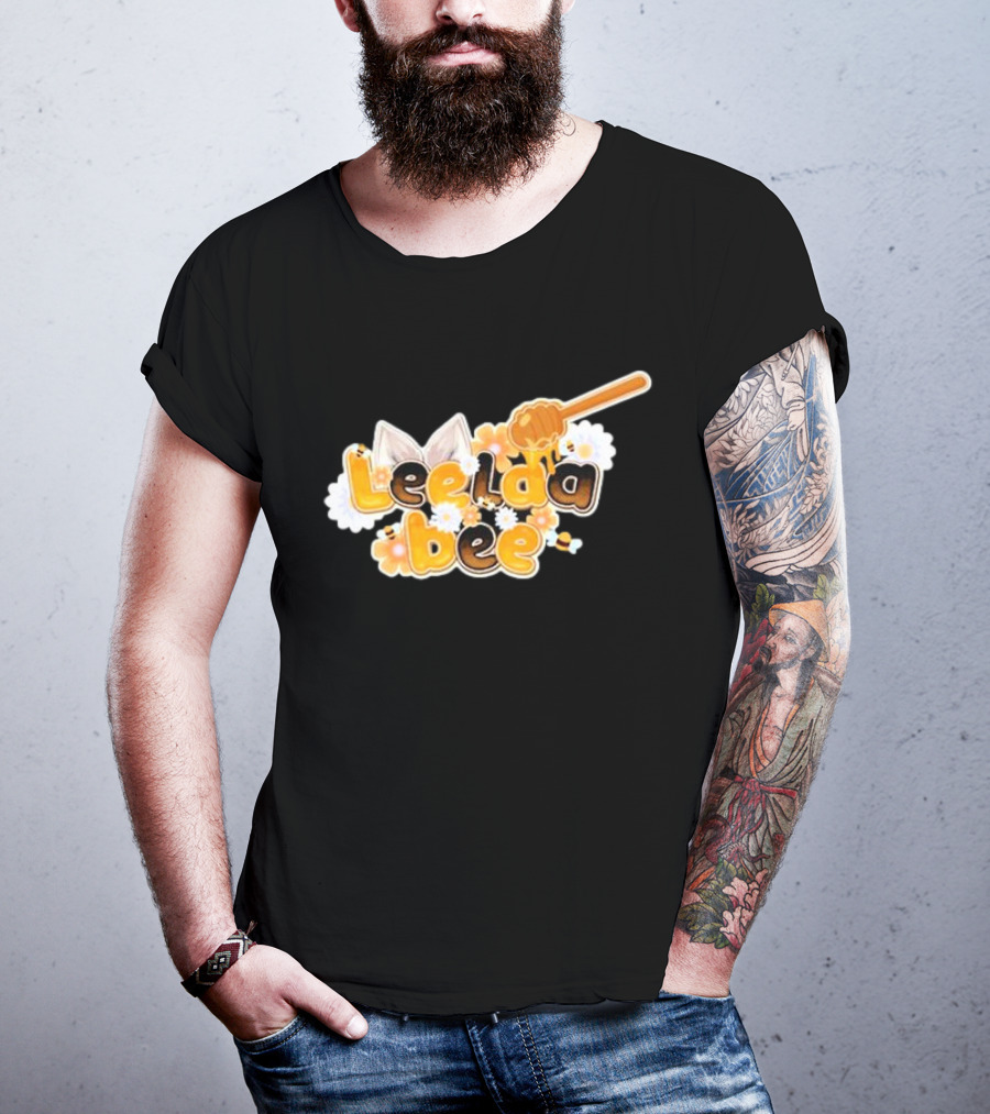 Leelaabee Honey Drizzle With Ears And Flowers T-Shirt