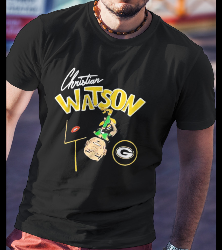 Christian Watson Green Bay Packers Football Comic T-Shirt