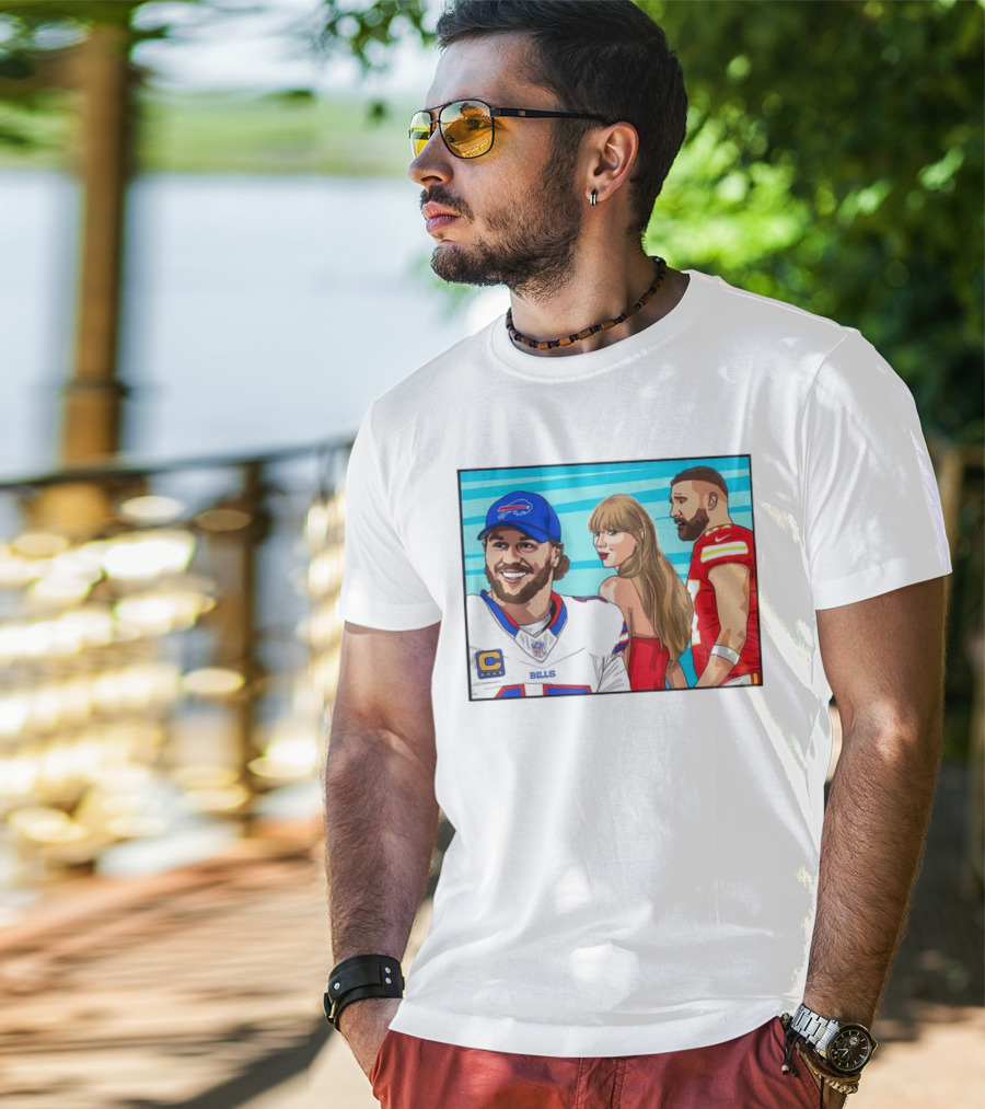 Buffalo Bills Vs. Kansas City Chiefs Distracted Girlfriend Meme T-Shirt