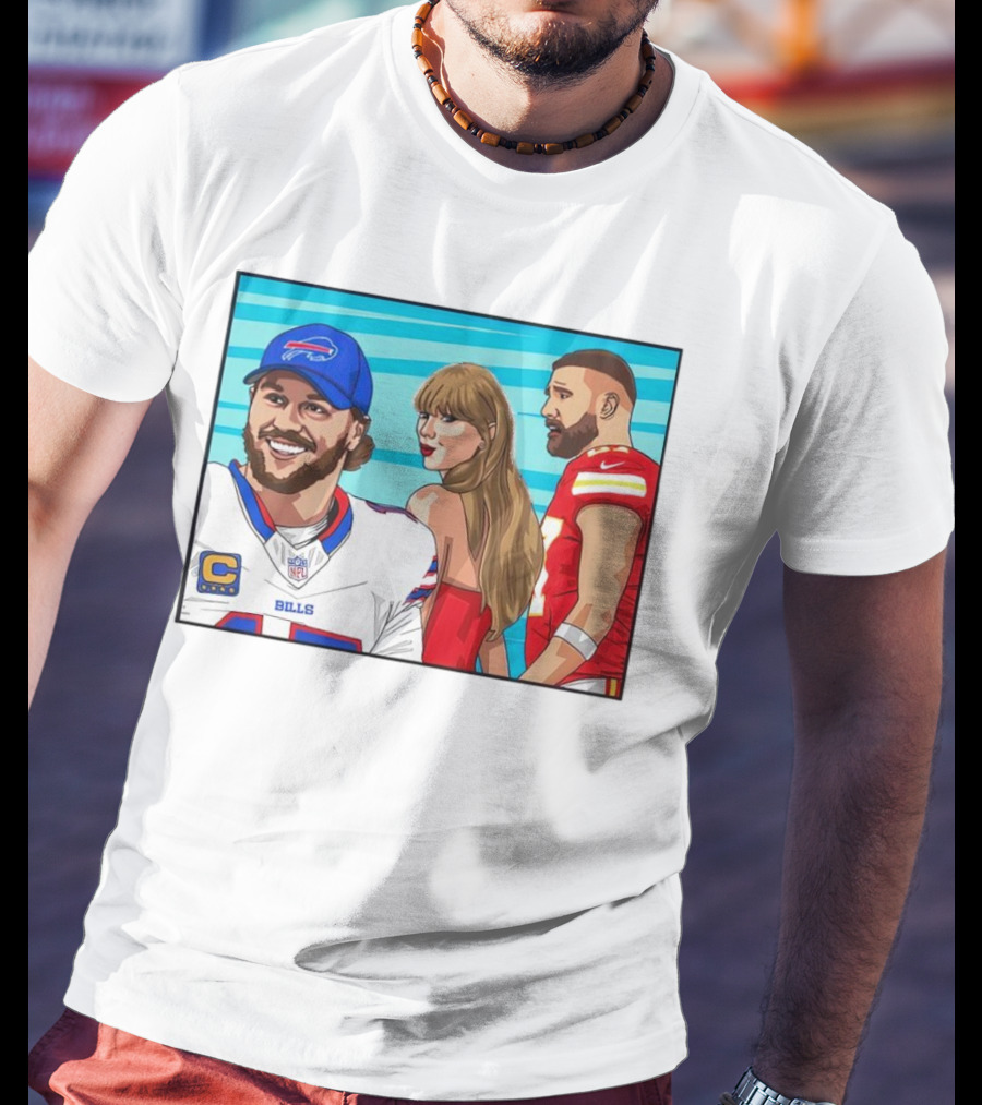 Buffalo Bills Vs. Kansas City Chiefs Distracted Girlfriend Meme T-Shirt