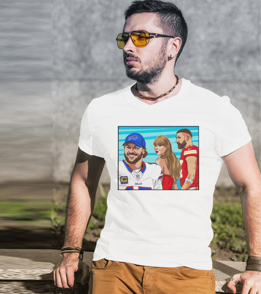 Buffalo Bills Vs. Kansas City Chiefs Distracted Girlfriend Meme T-Shirt