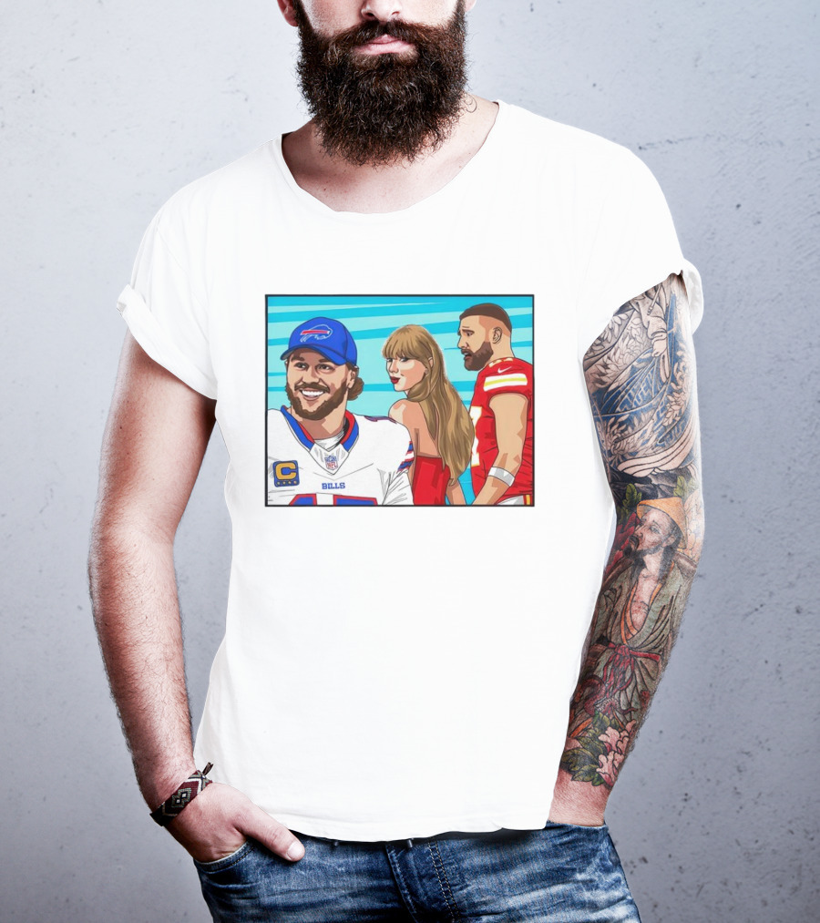 Buffalo Bills Vs. Kansas City Chiefs Distracted Girlfriend Meme T-Shirt
