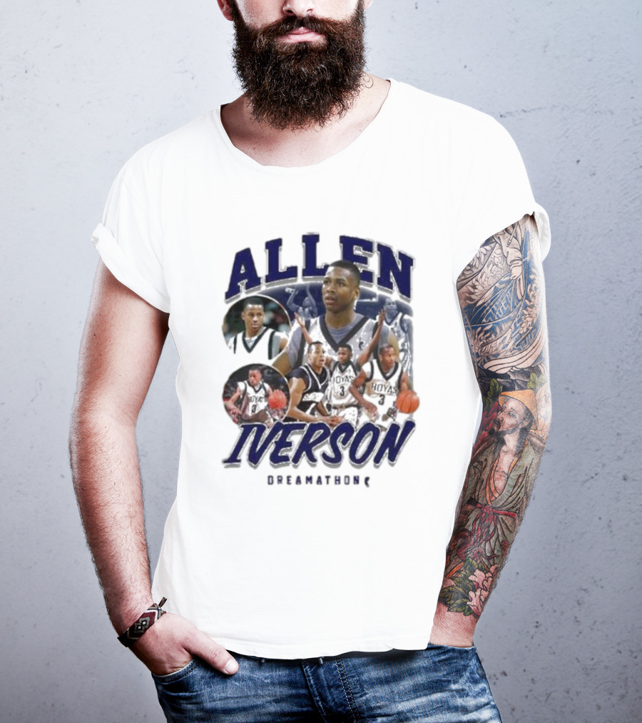 Allen Iverson Georgetown Hoyas Collage T-Shirt