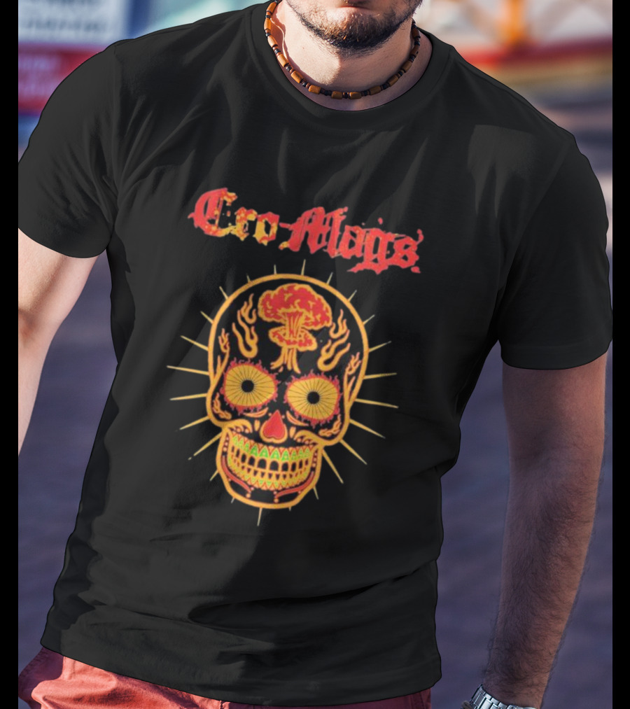 Cro-Mags Age Of The Dead Skull With Nuclear Explosion T-Shirt