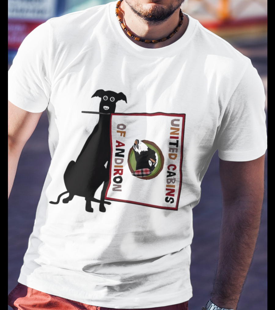 United Cabins Of Andiron Dog Flag T-Shirt