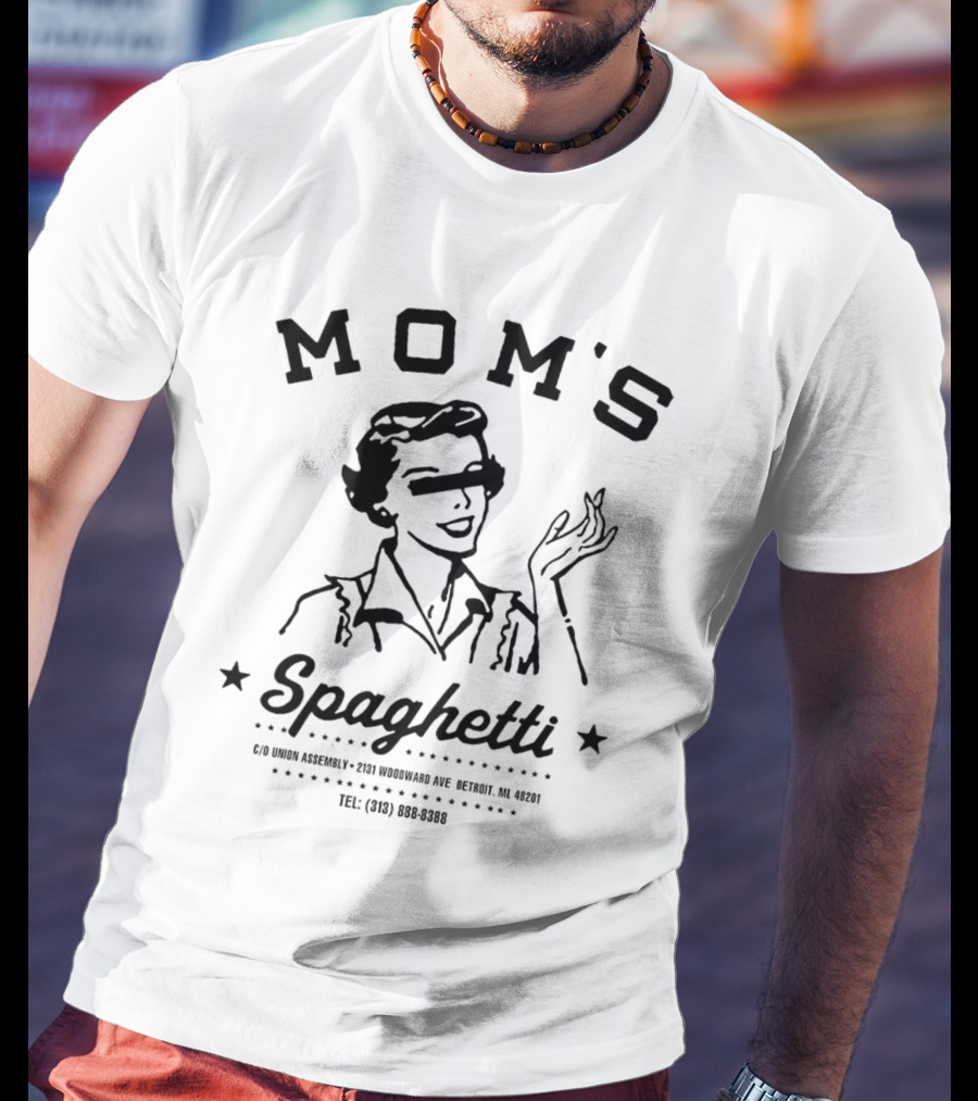 Eminem Mom's Spaghetti C/O Union Assembly Detroit 2131 Woodward Ave 48201 T-Shirt
