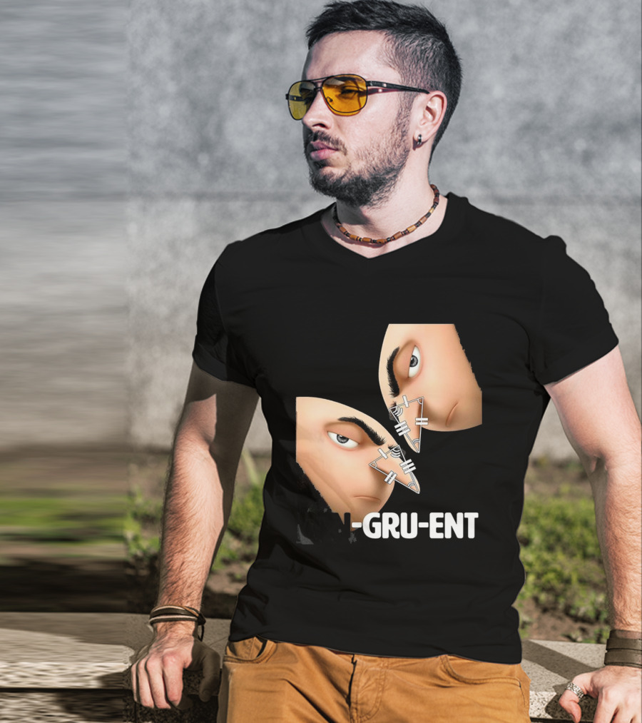 Felonious Gru CON-GRU-ENT Reflection Geometric Parallels T-Shirt