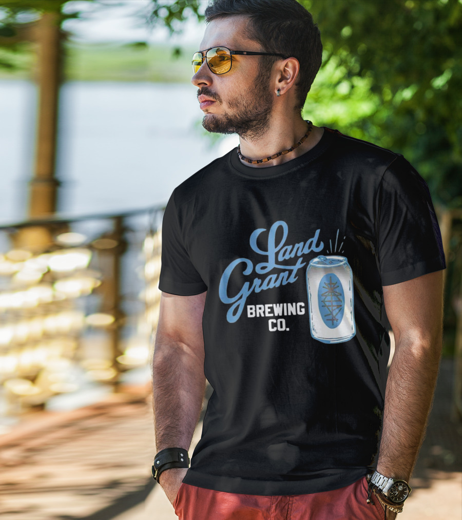 Land Grant Brewing Co Vintage Can T-Shirt