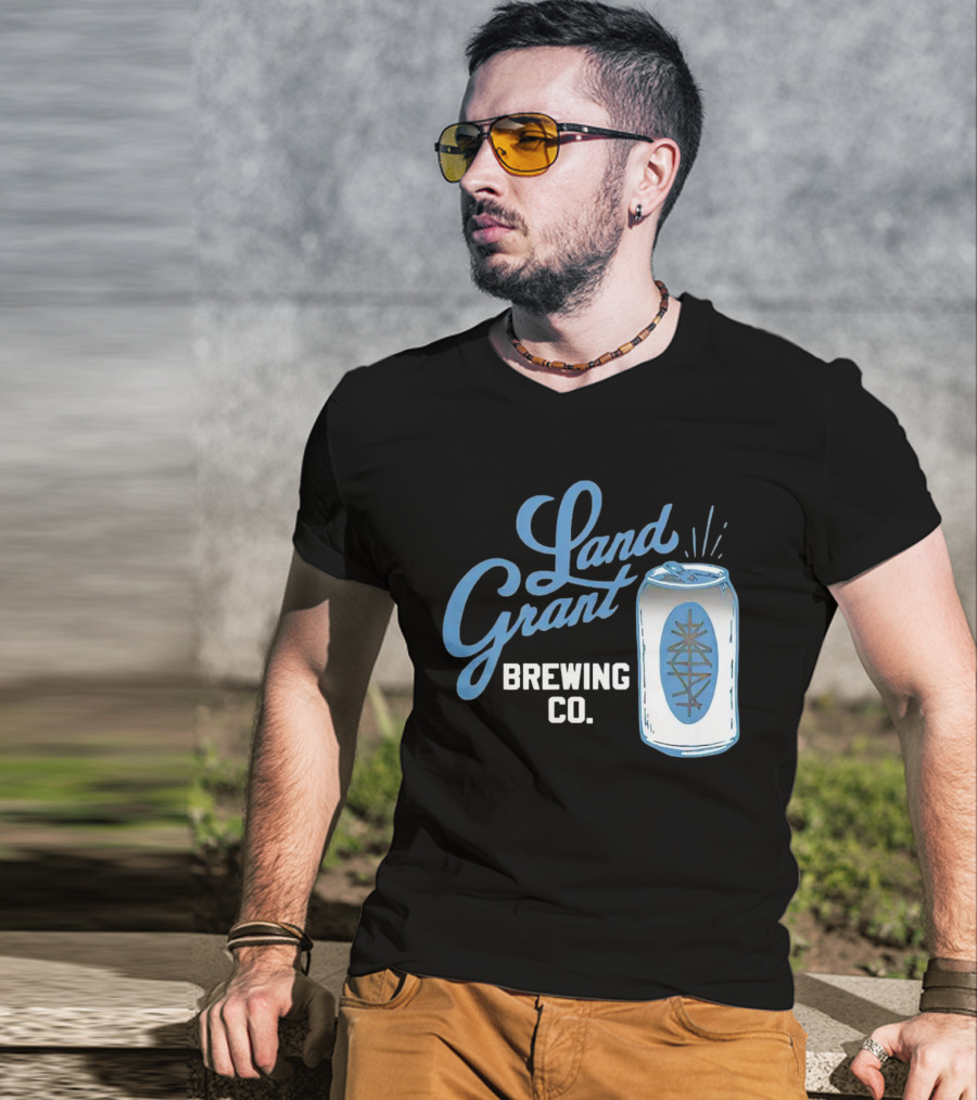 Land Grant Brewing Co Vintage Can T-Shirt