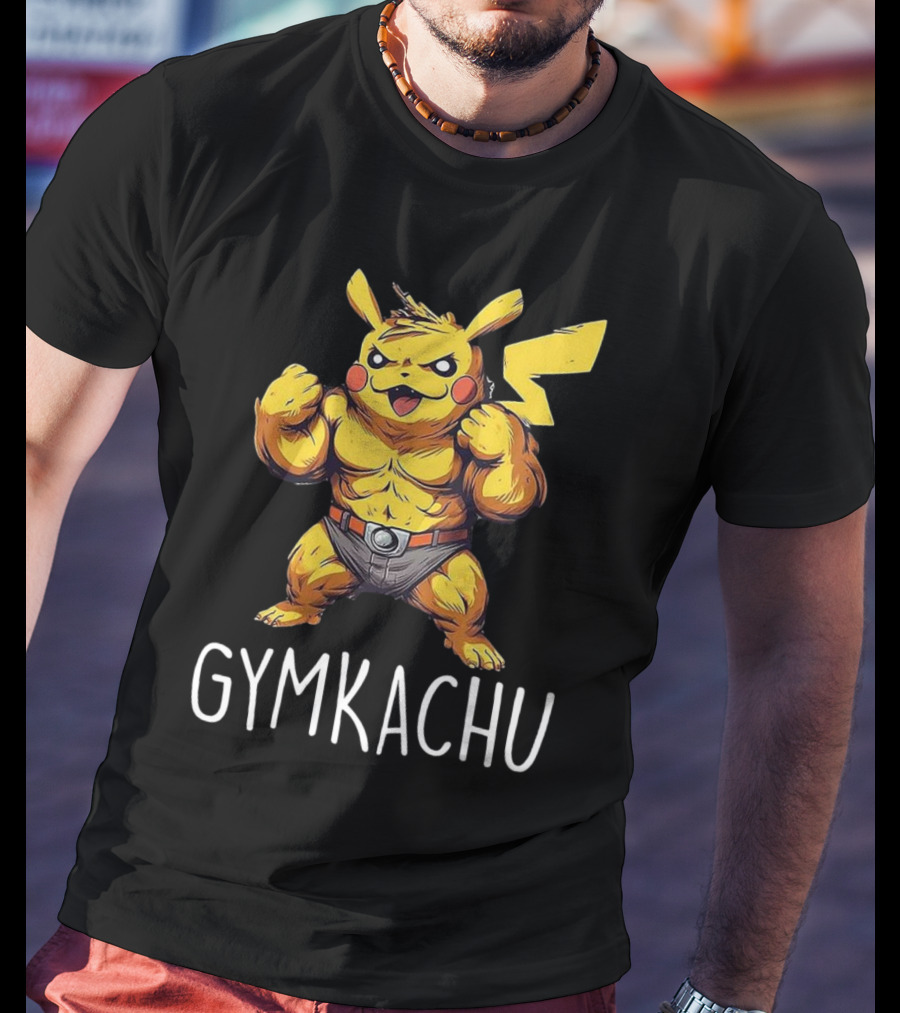 Gymkachu Buff Pikachu T-Shirt