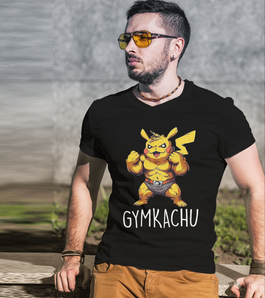 Gymkachu Buff Pikachu T-Shirt