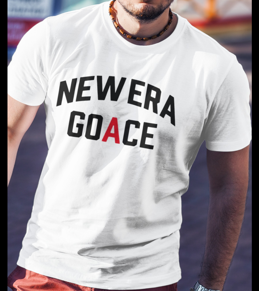 New Era Goace Black And Red Bold Arched Text T-Shirt