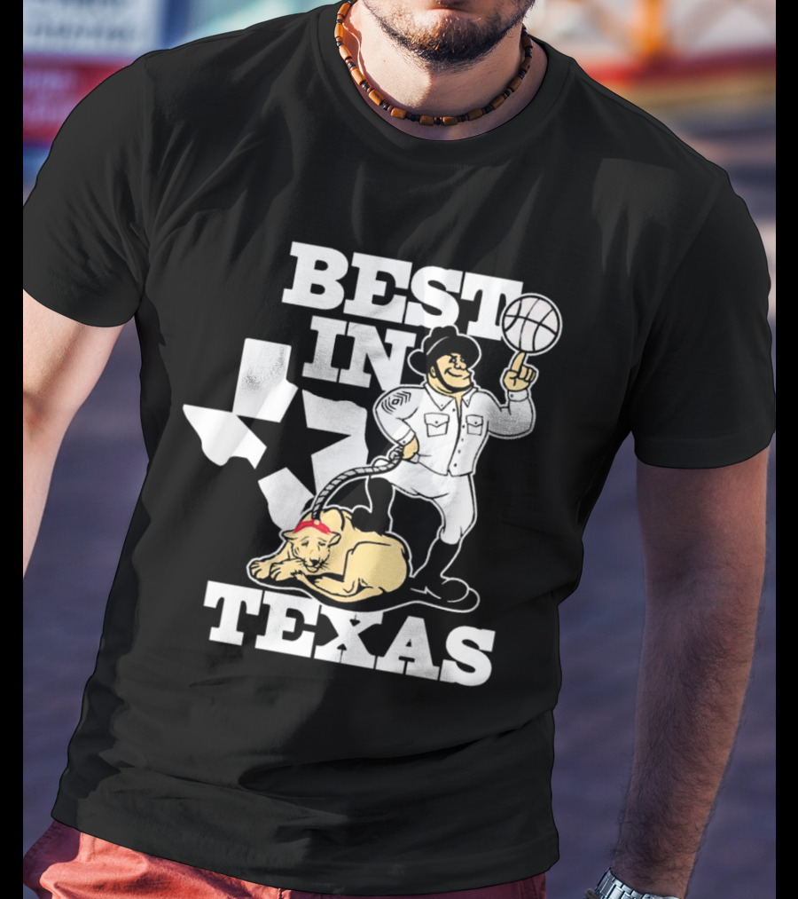 BEST IN TEXAS BASKETBALL STAR COWBOY AND PANTHER T-Shirt