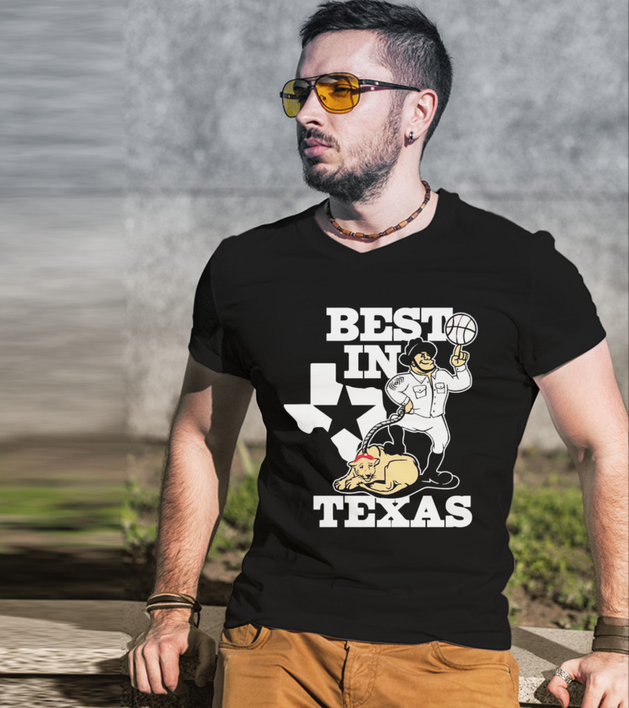 BEST IN TEXAS BASKETBALL STAR COWBOY AND PANTHER T-Shirt