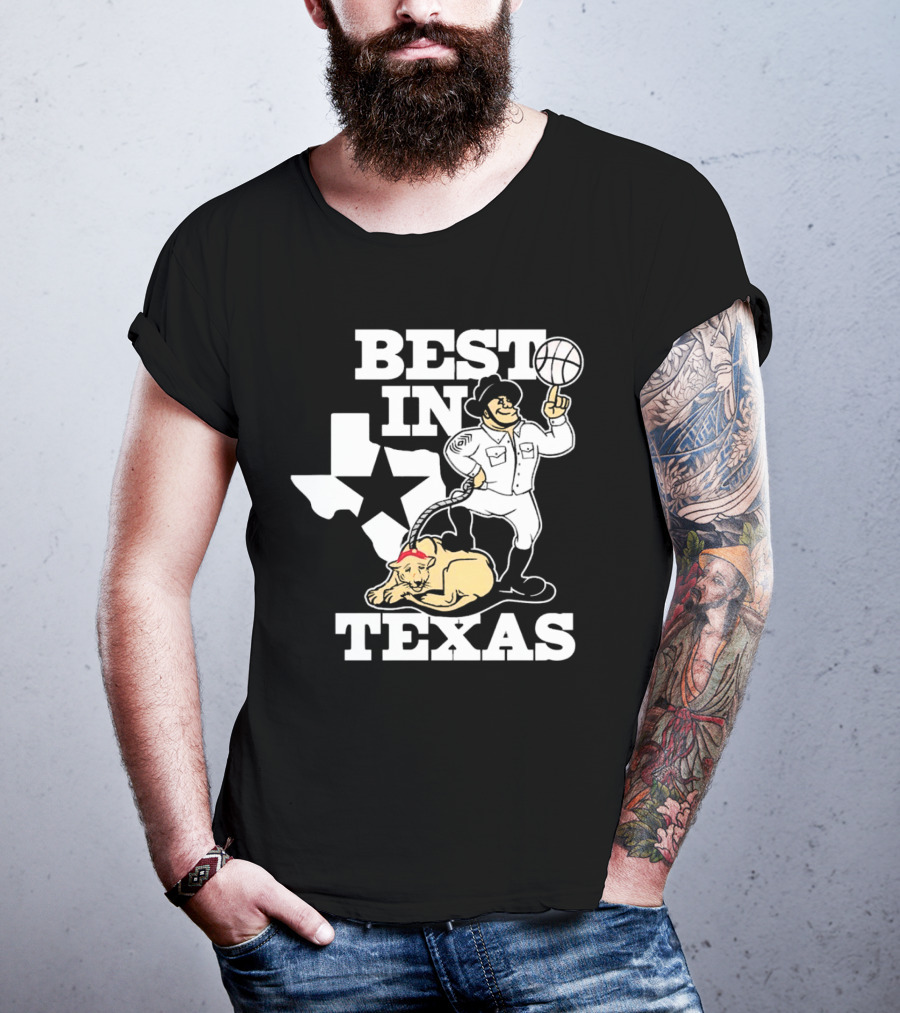 BEST IN TEXAS BASKETBALL STAR COWBOY AND PANTHER T-Shirt