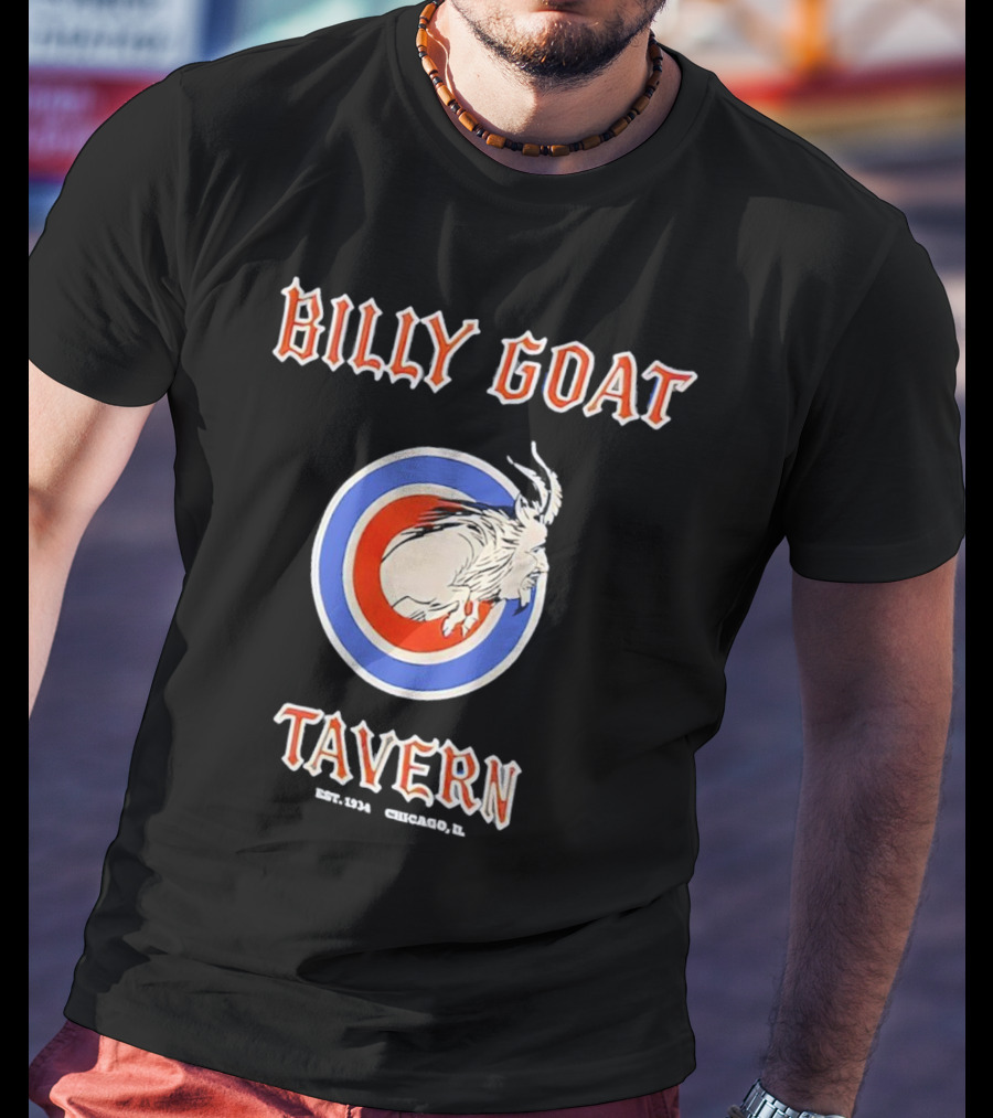 Billy Goat Tavern Chicago Est. 1934 Goat Circle Emblem T-Shirt
