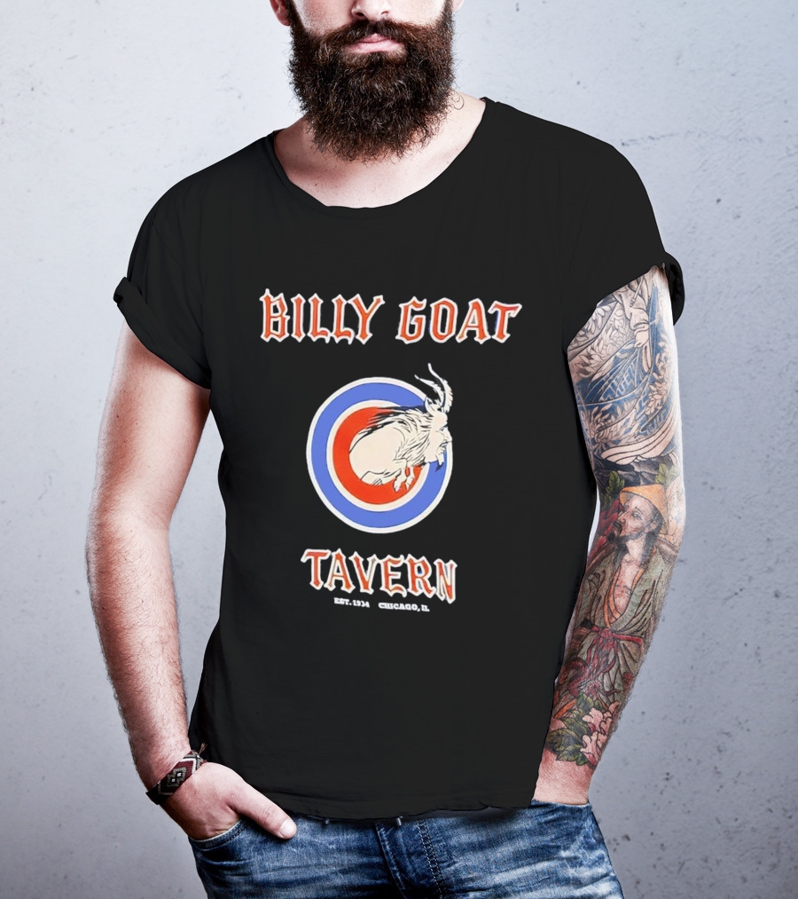 Billy Goat Tavern Chicago Est. 1934 Goat Circle Emblem T-Shirt