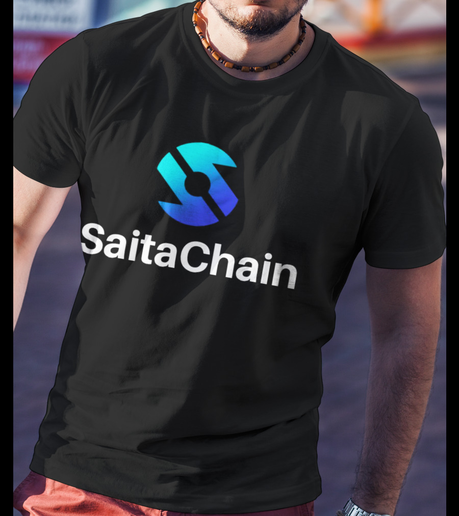 SaitaChain Logo Blue Gradient T-Shirt