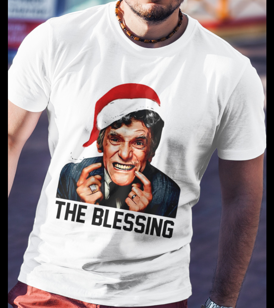 The Blessing Uncle Lewis Christmas Vacation Santa Hat T-Shirt