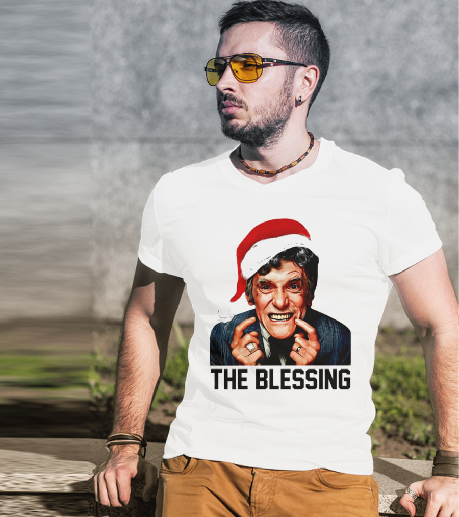 The Blessing Uncle Lewis Christmas Vacation Santa Hat T-Shirt
