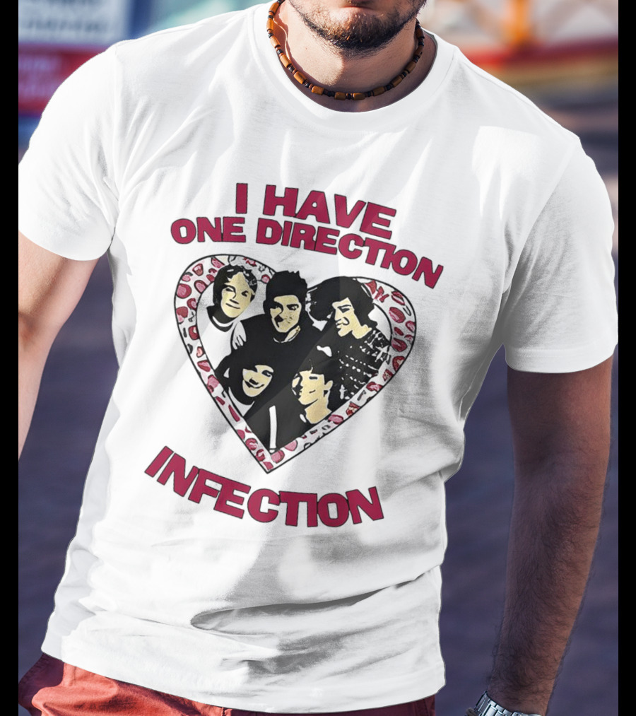 One Direction Infection Heart Fan T-Shirt