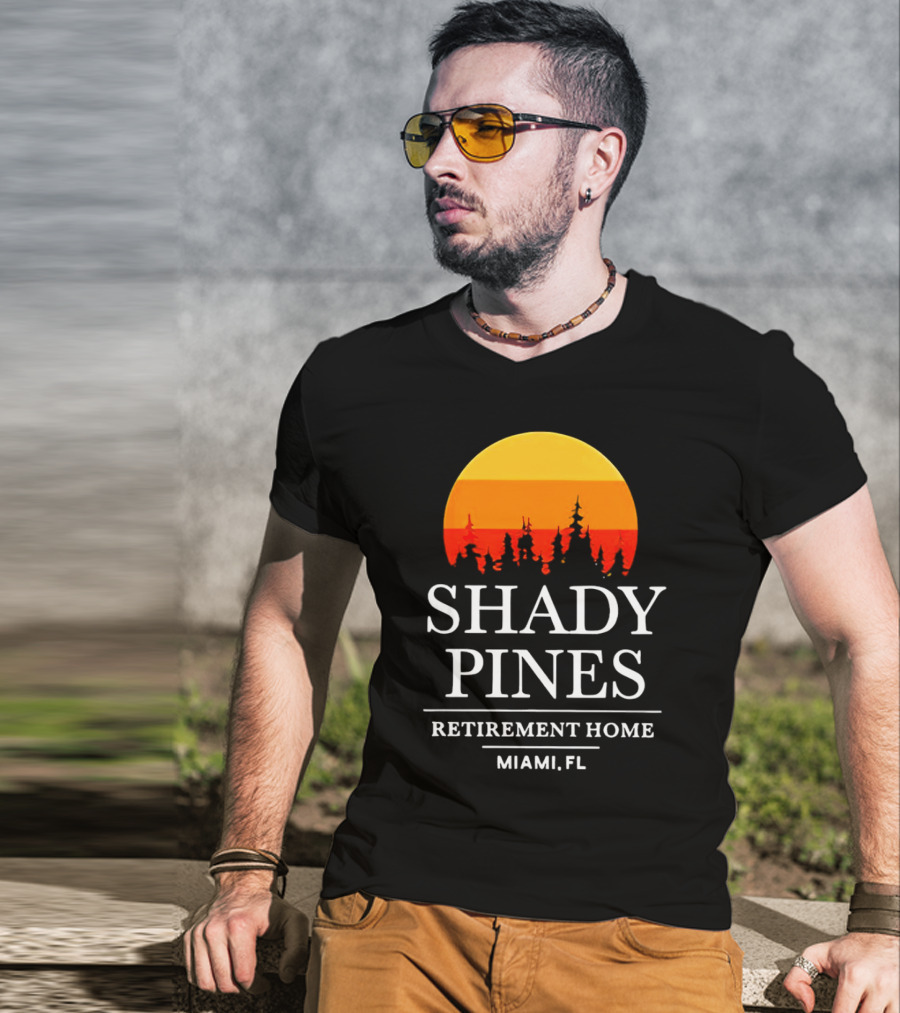Shady Pines Retirement Home Miami FL Sunset T-Shirt