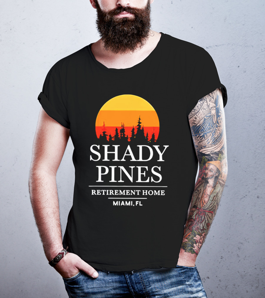 Shady Pines Retirement Home Miami FL Sunset T-Shirt
