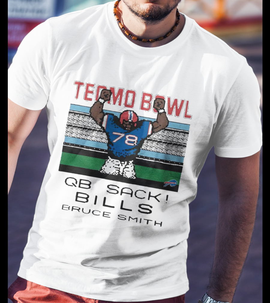 Tecmo Bowl QB Sack 78 Bills Bruce Smith T-Shirt