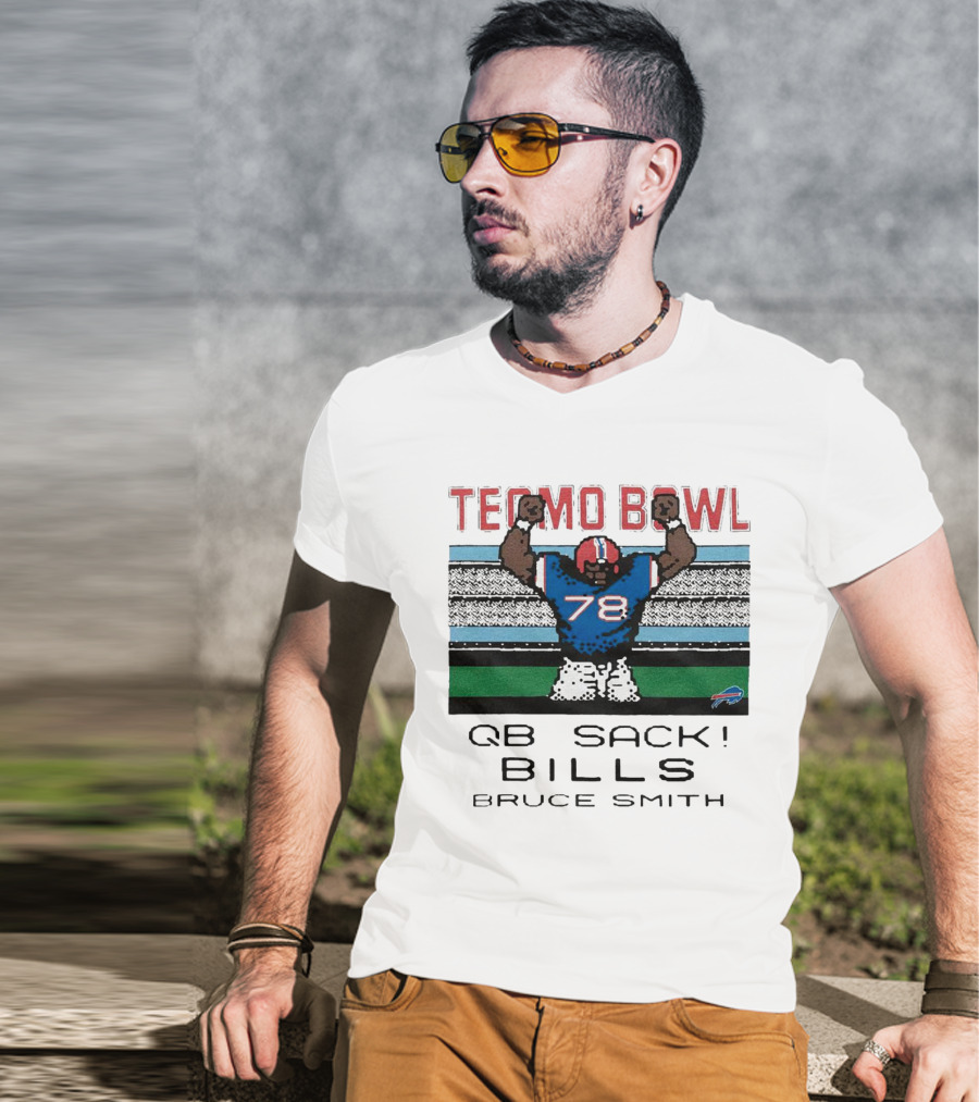 Tecmo Bowl QB Sack 78 Bills Bruce Smith T-Shirt