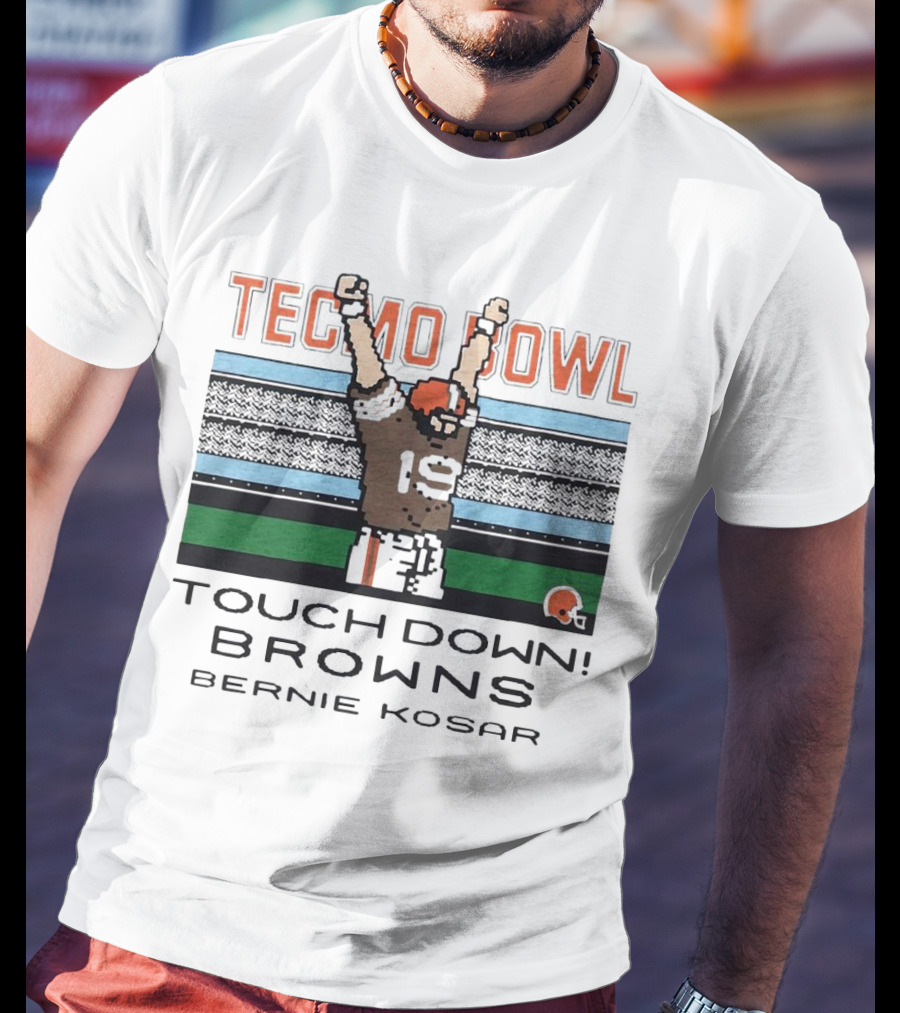 Tecmo Bowl Touchdown Browns Bernie Kosar T-Shirt