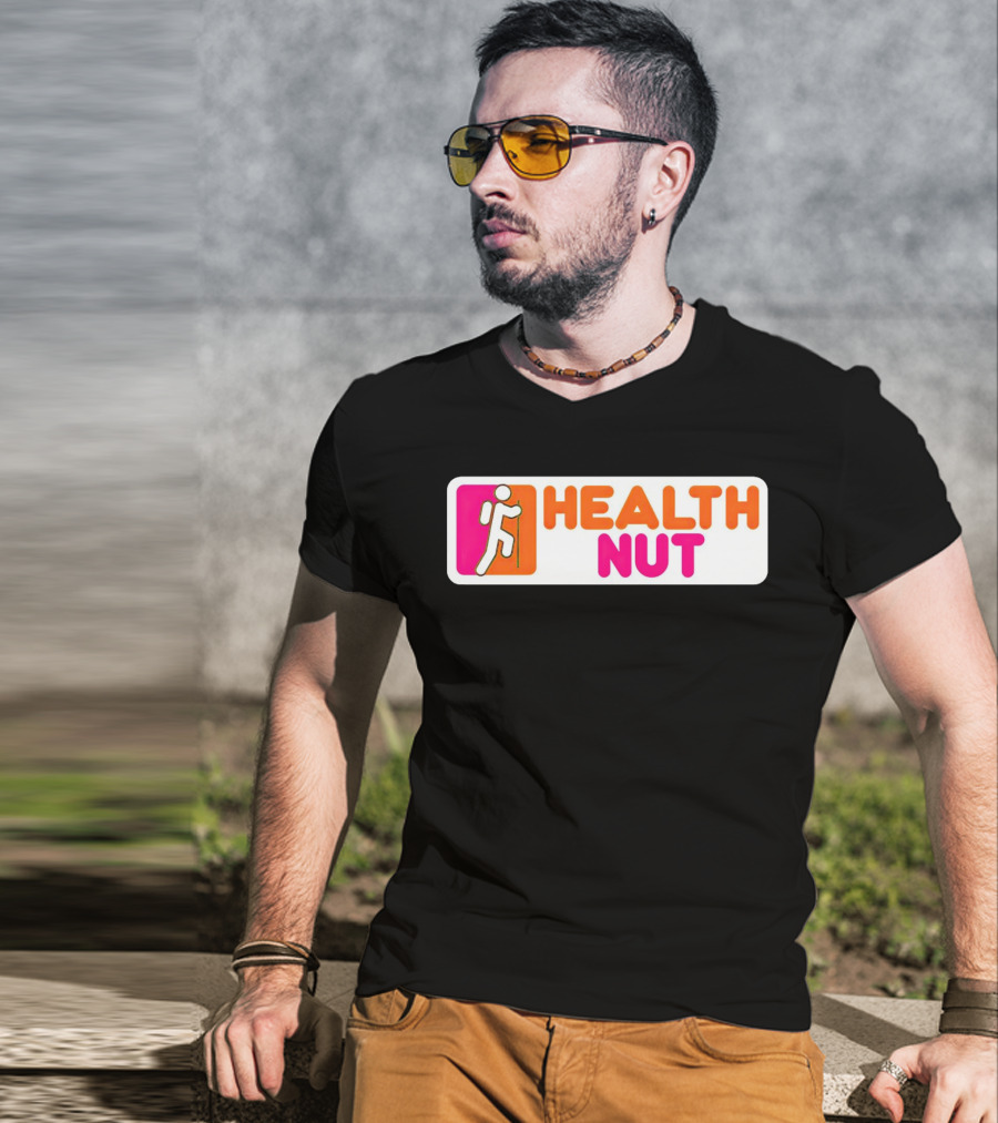 Health Nut Dunkin’ Donuts Logo Mashup T-Shirt