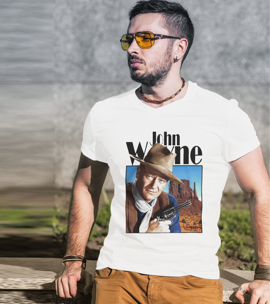 John Wayne Cowboy Western Movie Legend T-Shirt
