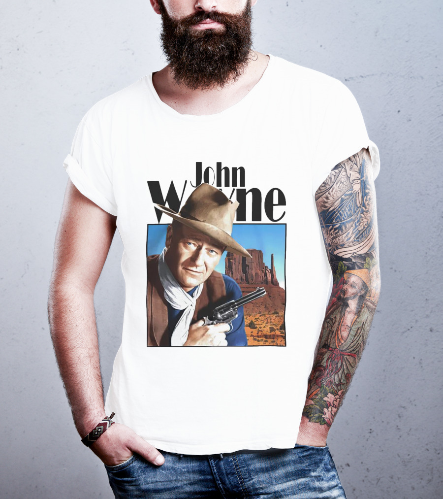 John Wayne Cowboy Western Movie Legend T-Shirt