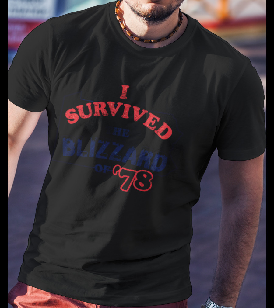 I Survived The Blizzard Of ’78 Pennsylvania Map Outline T-Shirt