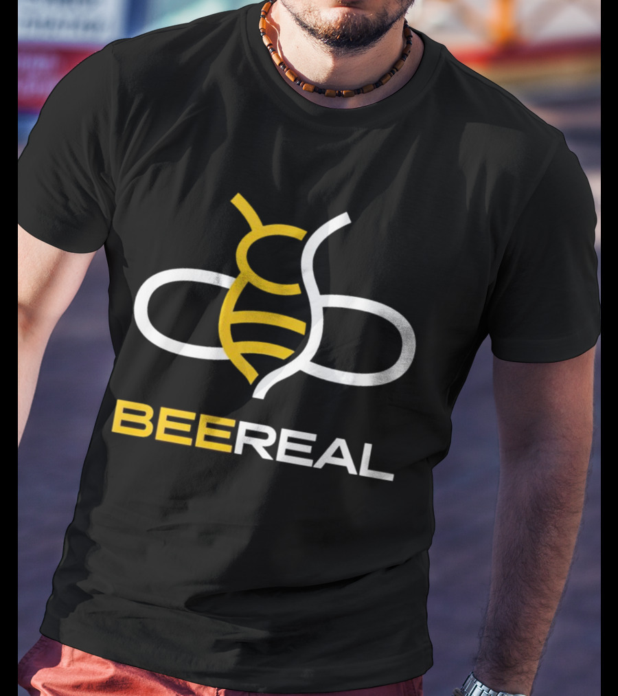BeeReal Yellow And White Bee T-Shirt