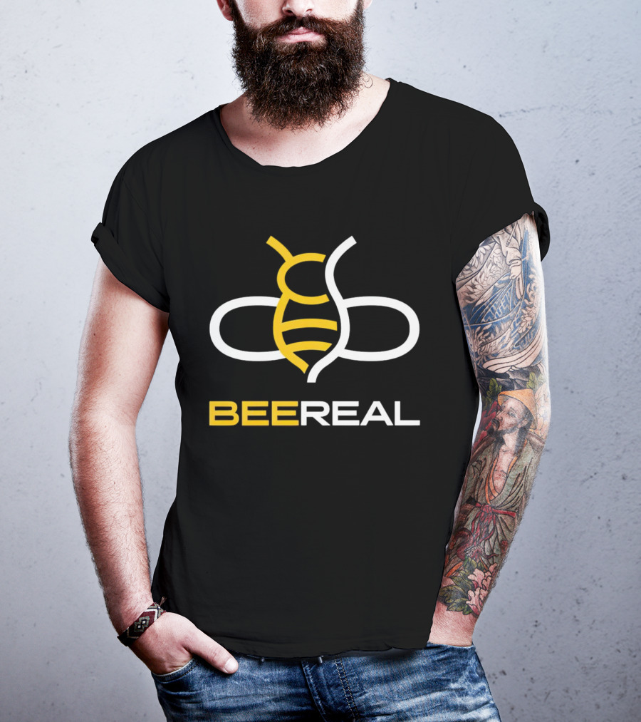 BeeReal Yellow And White Bee T-Shirt