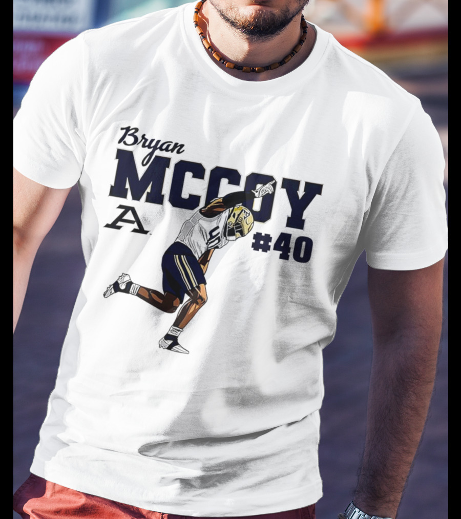 Bryan McCoy Akron Zips #40 NCAA Football T-Shirt