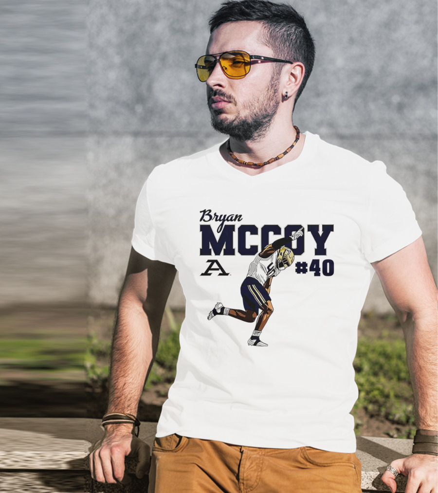 Bryan McCoy Akron Zips #40 NCAA Football T-Shirt