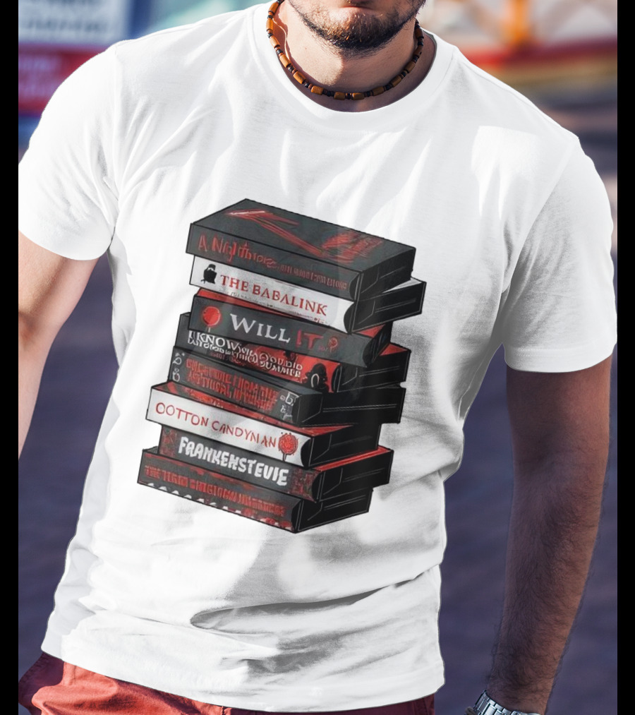 A Nightmare On Elm Street The Babalink Will It Labyrinth Of The Odd Video Summer Obstacle Course Cotton Candyman Frankenstein Stevie T-Shirt