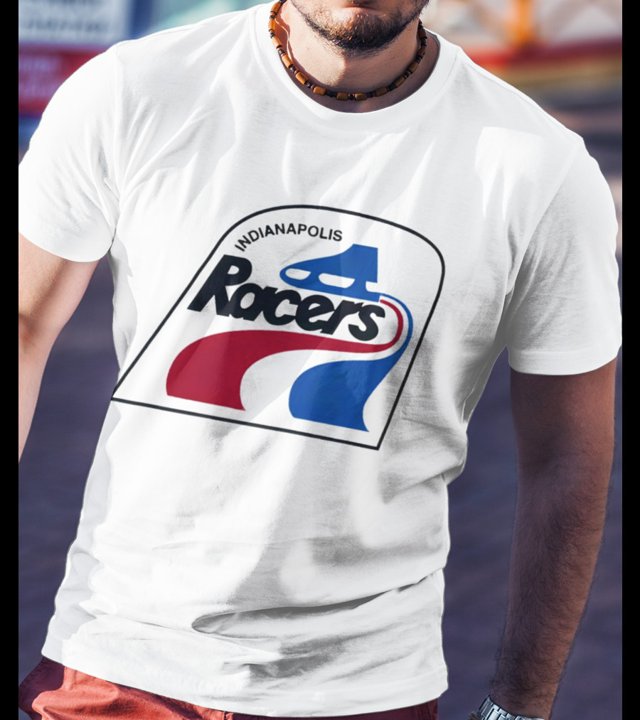 Indianapolis Racers Logo World Hockey Association T-Shirt