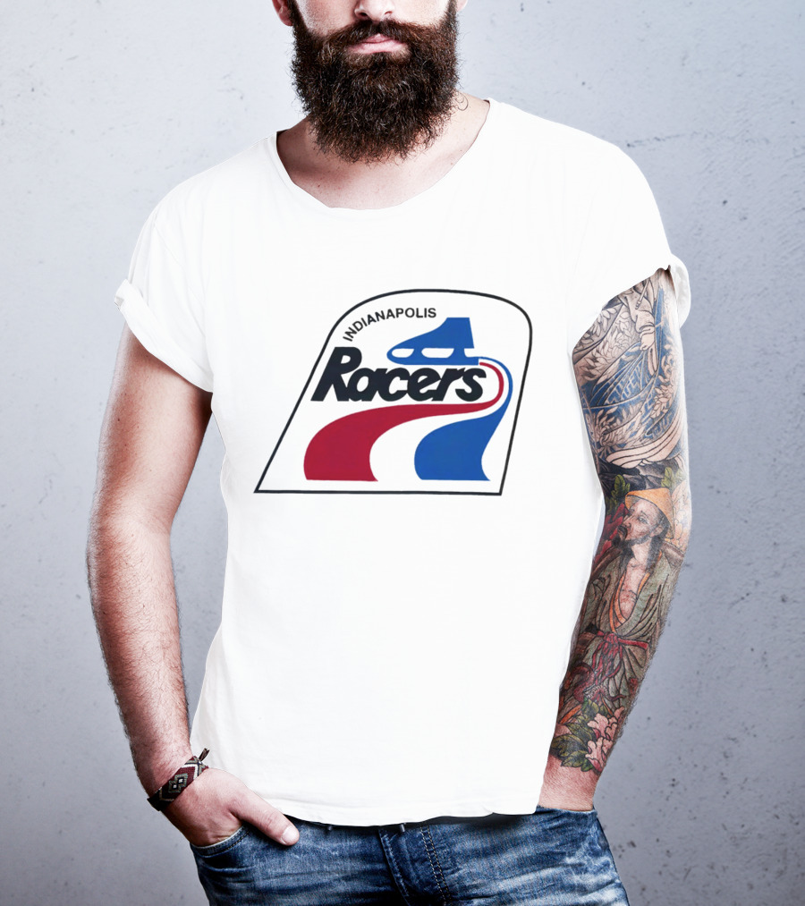 Indianapolis Racers Logo World Hockey Association T-Shirt