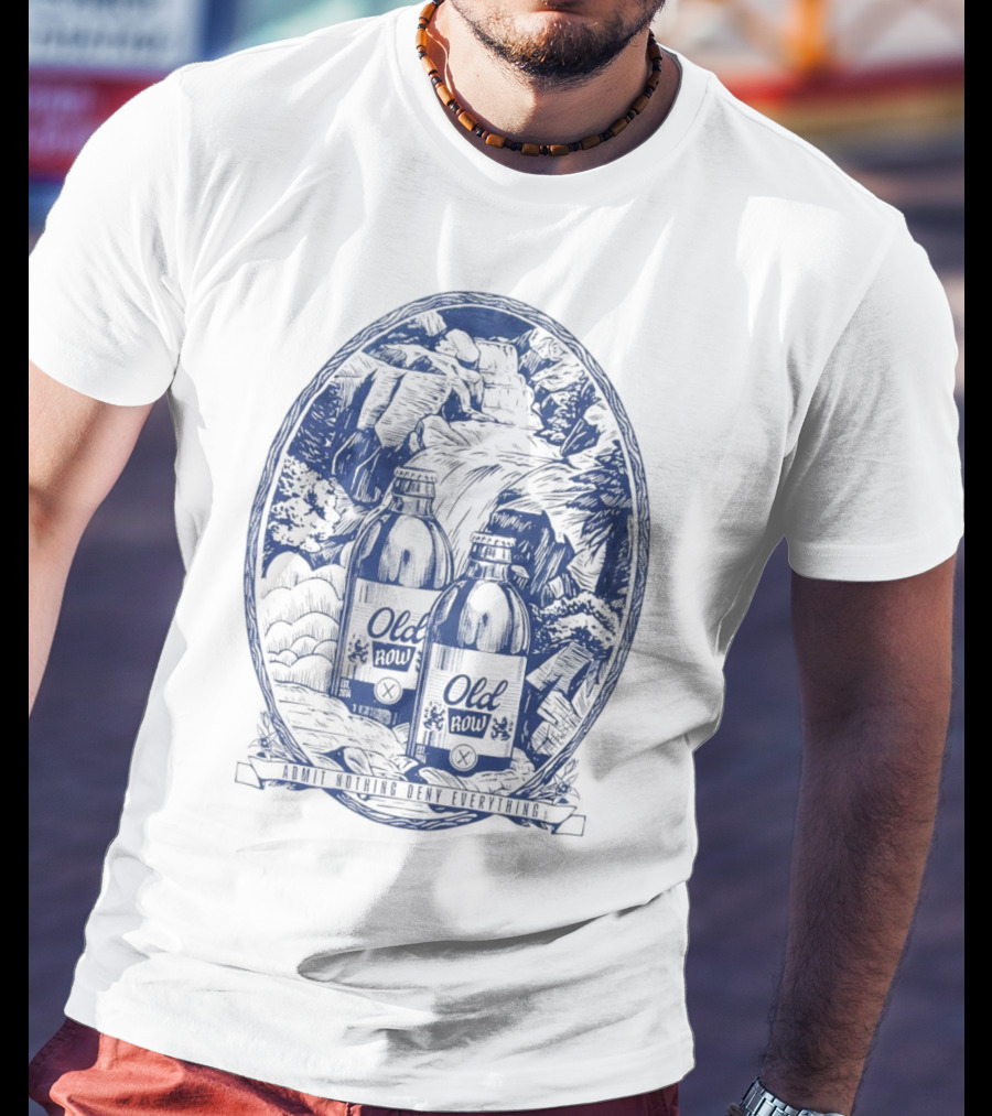Old Row Stubby Waterfall Admit Nothing Deny Everything T-Shirt